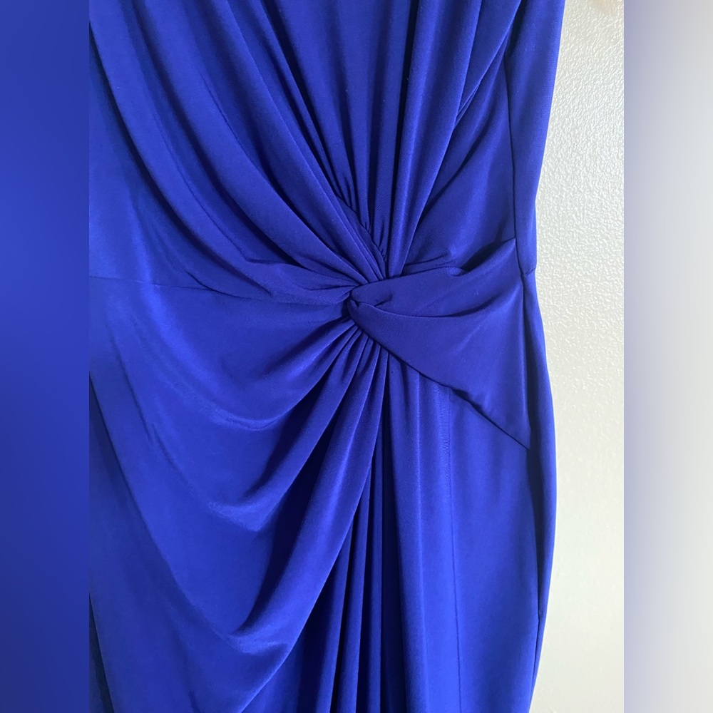 Ralph Lauren Royal Blue Draped Dress - Picture 2 of 4